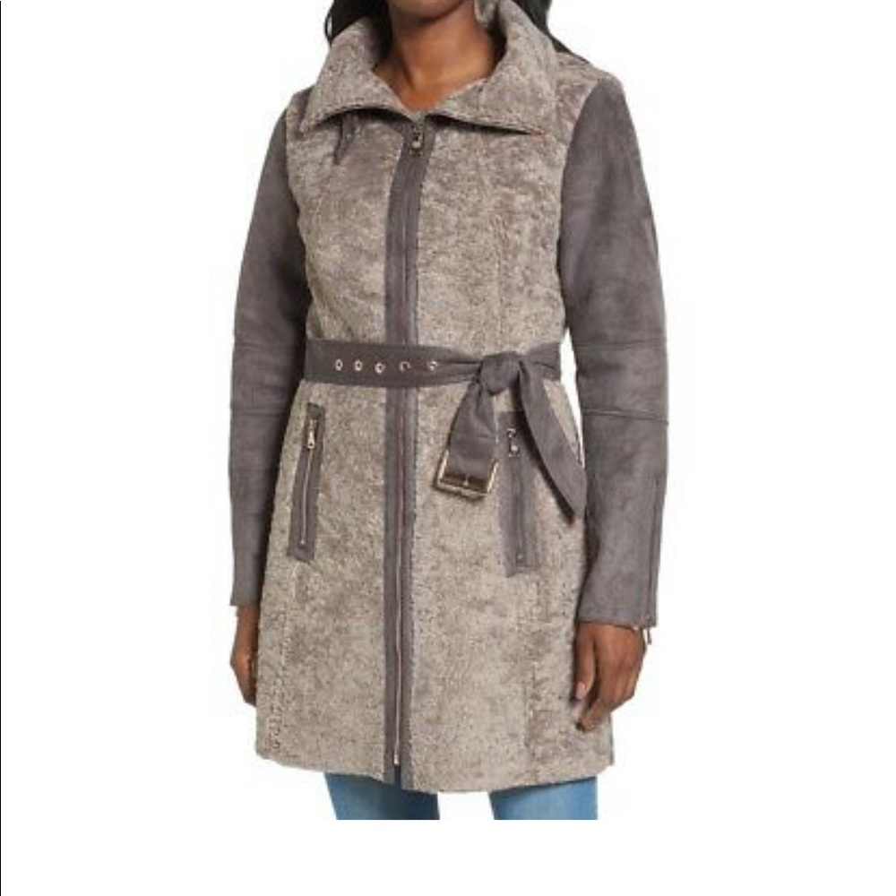 Vince Camuto XS shearling coat